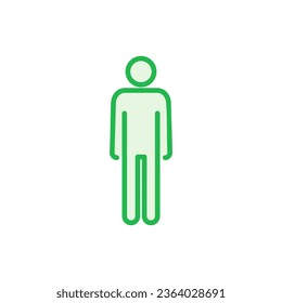 Juego de iconos de hombre. vector de icono masculino. símbolo humano