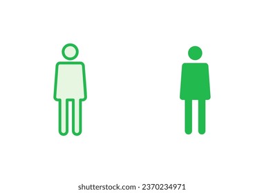 Man icon set. male icon vector. human symbol