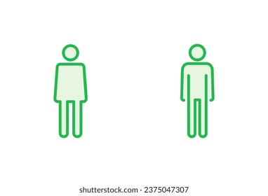 Man Icon Set. männliche Ikone, Vektorgrafik. menschliches Symbol