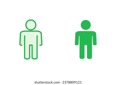 Man icon set. male icon vector. human symbol