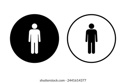Man icon set. male icon vector. human symbol
