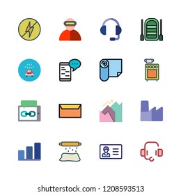 man icon set. vector set about writer, id card, car wash and stove icons set.