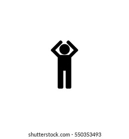 man icon. sign design