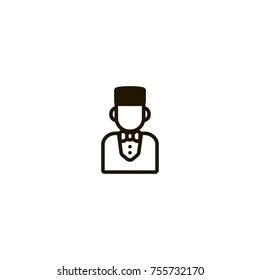man icon. sign design