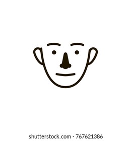 man icon. sign design