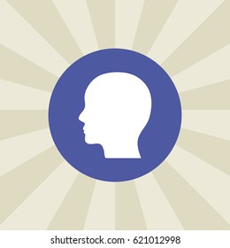 man icon. sign design. background