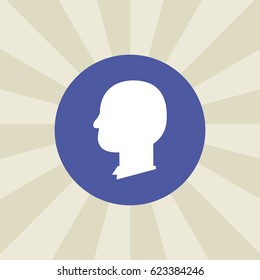 man icon. sign design. background
