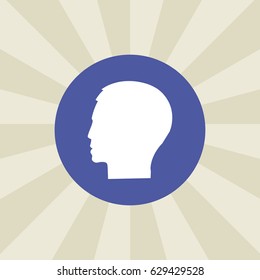 man icon. sign design. background