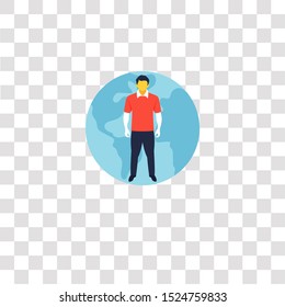 man icon sign and symbol. man color icon for website design and mobile app development. Simple Element from teamwork and organization collection for mobile concept and web apps icon.