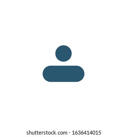Man icon for a site or mobile apps.