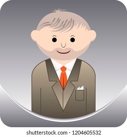 man icon for social network