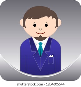 man icon for social network