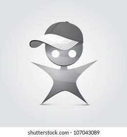 man icon star
