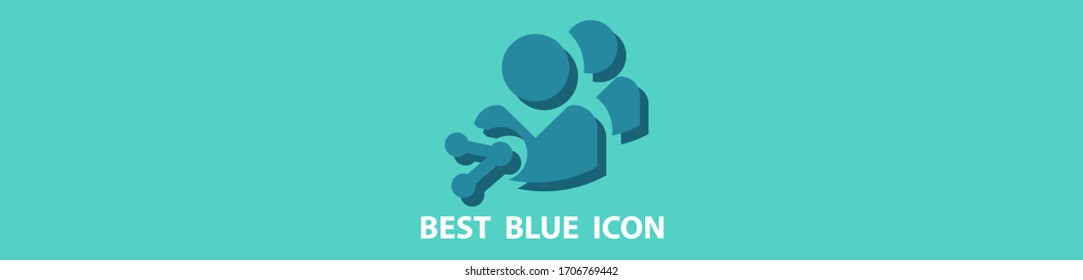 Man icon stock vector illustration flat design.