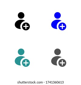 Man icon stock vector illustration flat design.