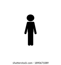 man icon stock vector illustration flat design.