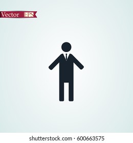 man icon stock vector illustration