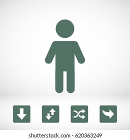 man icon stock vector illustration