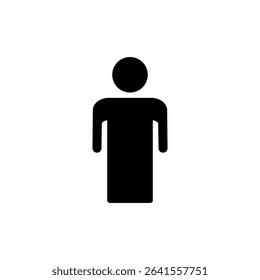 Man icon symbol for apps and websites. male sign and symbol. human symbol