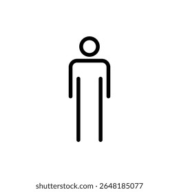 Man Symbol für Apps und Websites. männliches Zeichen und Symbol. menschliches Symbol