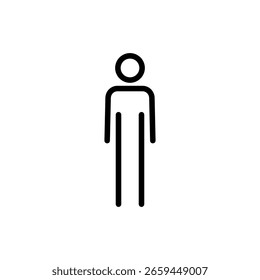 Man icon symbol for apps and websites. male sign and symbol. human symbol
