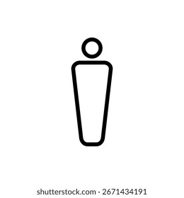 Símbolo del icono del hombre para los App y los Sitios web. símbolo masculino y símbolo. símbolo humano