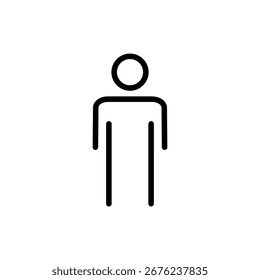 Símbolo del icono del hombre para los App y los Sitios web. símbolo masculino y símbolo. símbolo humano