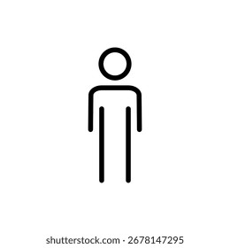 Símbolo del icono del hombre para los App y los Sitios web. símbolo masculino y símbolo. símbolo humano