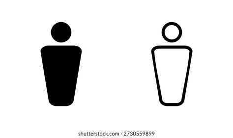 Man Symbol für Apps und Websites. männliches Zeichen und Symbol. menschliches Symbol