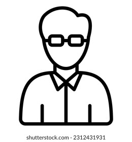 Man icon with transparent background