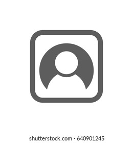 Man Icon in trendy flat style isolated on white background. Award symbol for your web site design, logo, app, UI. Vector illustration, EPS10.