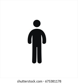 man icon in trendy flat style isolated on background. man icon page symbol for your web site design man icon logo, app, UI. man icon Vector illustration, EPS10.
