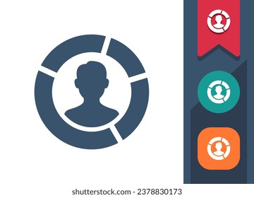 Icono del hombre. Usuario, Avatar, Recursos Humanos, Perfil, Carrera. Icono de vector perfecto en píxeles y profesional.