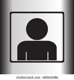 Man Icon User Vector Illustration Stock Vector (Royalty Free) 600626486 ...