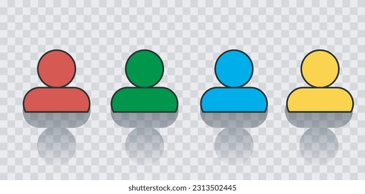 Vector de icono de hombre 10 EPS. Diseño de colección