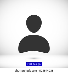 man icon, vector best flat icon, EPS