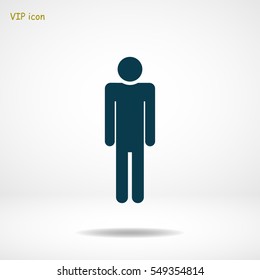 man icon, vector best flat icon, EPS