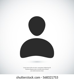 man icon, vector best flat icon, EPS