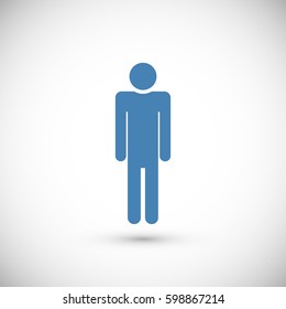 man icon, vector best flat icon, EPS