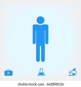 man icon, vector best flat icon, EPS