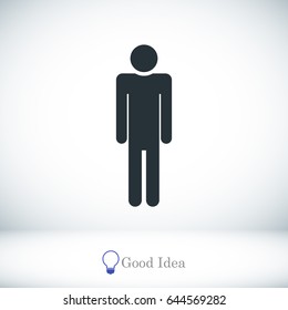 man icon, vector best flat icon, EPS