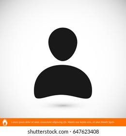 man icon, vector best flat icon, EPS