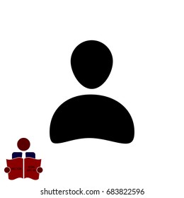 man icon, vector best flat icon, EPS