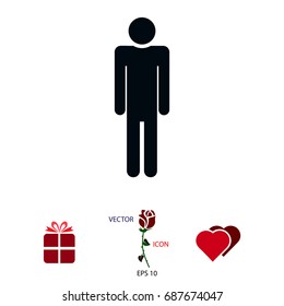 man icon, vector best flat icon, EPS