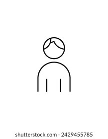 Man-Symbol, Vektor-Best-Line-Symbol.