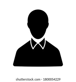 man icon vector. businessman icon.  Vector user icon, vector illustration
