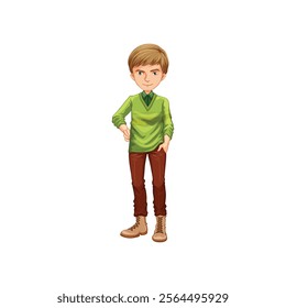 Man Icon Vector Concept With Color