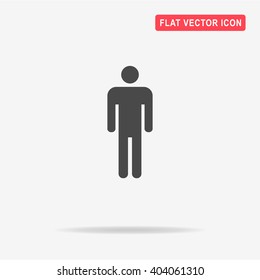 Man icon. Vector concept illustration for design.