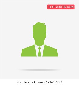 Man icon. Vector concept illustration for design.