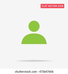 Man icon. Vector concept illustration for design.